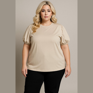 🎁Nordstrom Rack Beige Short Sleeve Top